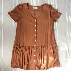 UO Linen Drop-waist Dress